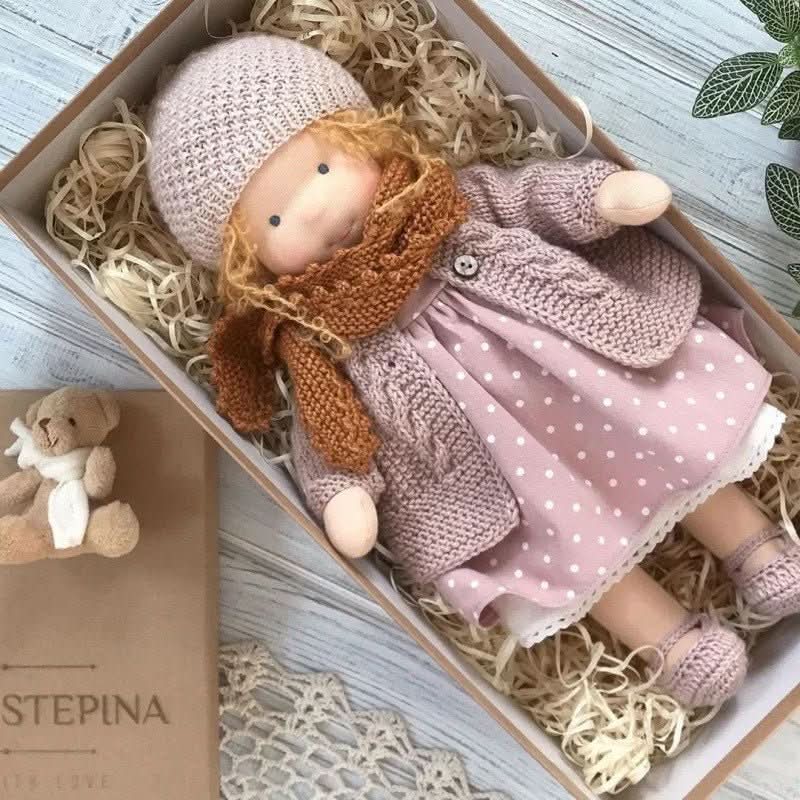 Handcrafted Cotton Doll for Imaginative Play