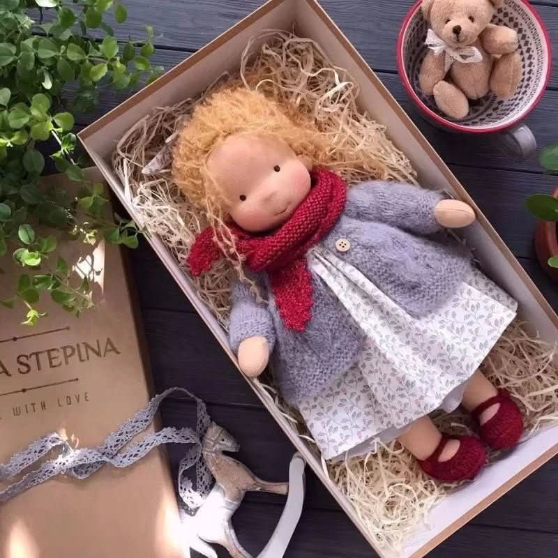 Handcrafted Cotton Doll for Imaginative Play