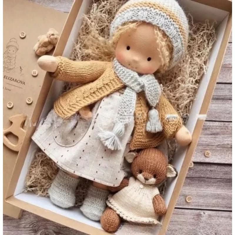 Handcrafted Cotton Doll for Imaginative Play