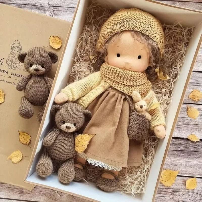 Handcrafted Cotton Doll for Imaginative Play