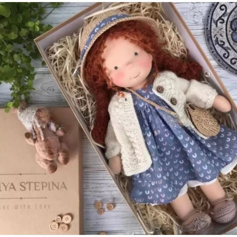 Handcrafted Cotton Doll for Imaginative Play