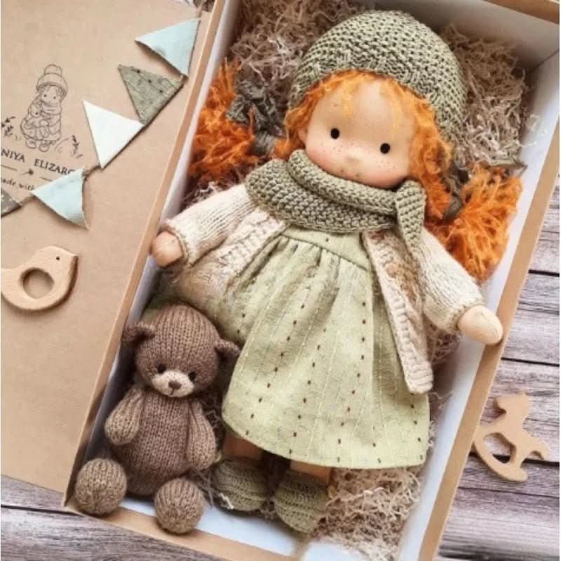Handcrafted Cotton Doll for Imaginative Play
