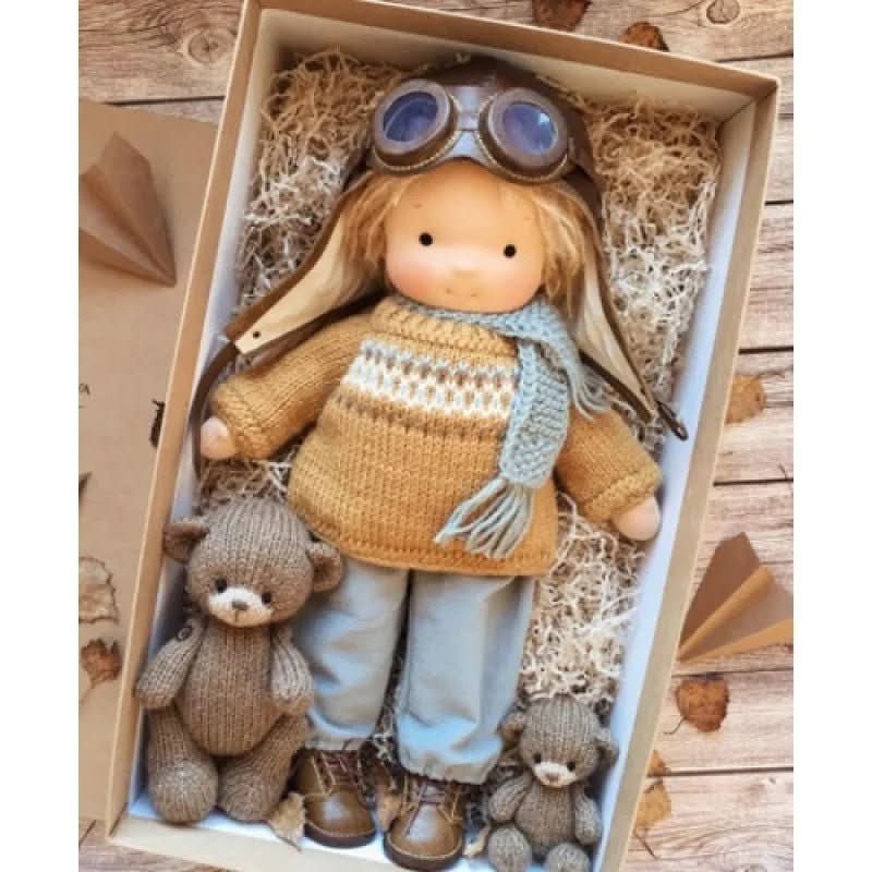 Handcrafted Cotton Doll for Imaginative Play