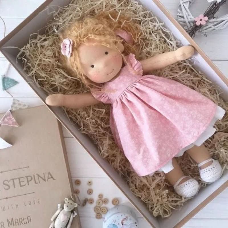 Handcrafted Cotton Doll for Imaginative Play