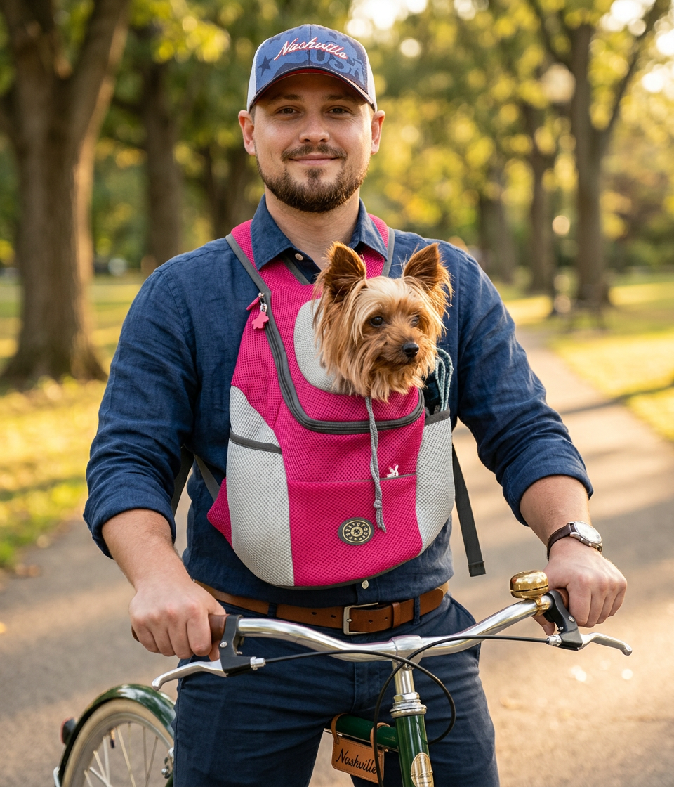 Comfort-Padded Ergonomic Dog Carrier Backpack