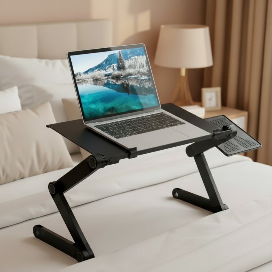 Adjustable 360-Degree Ergonomic Laptop Stand for Comfortable and Flexible Work