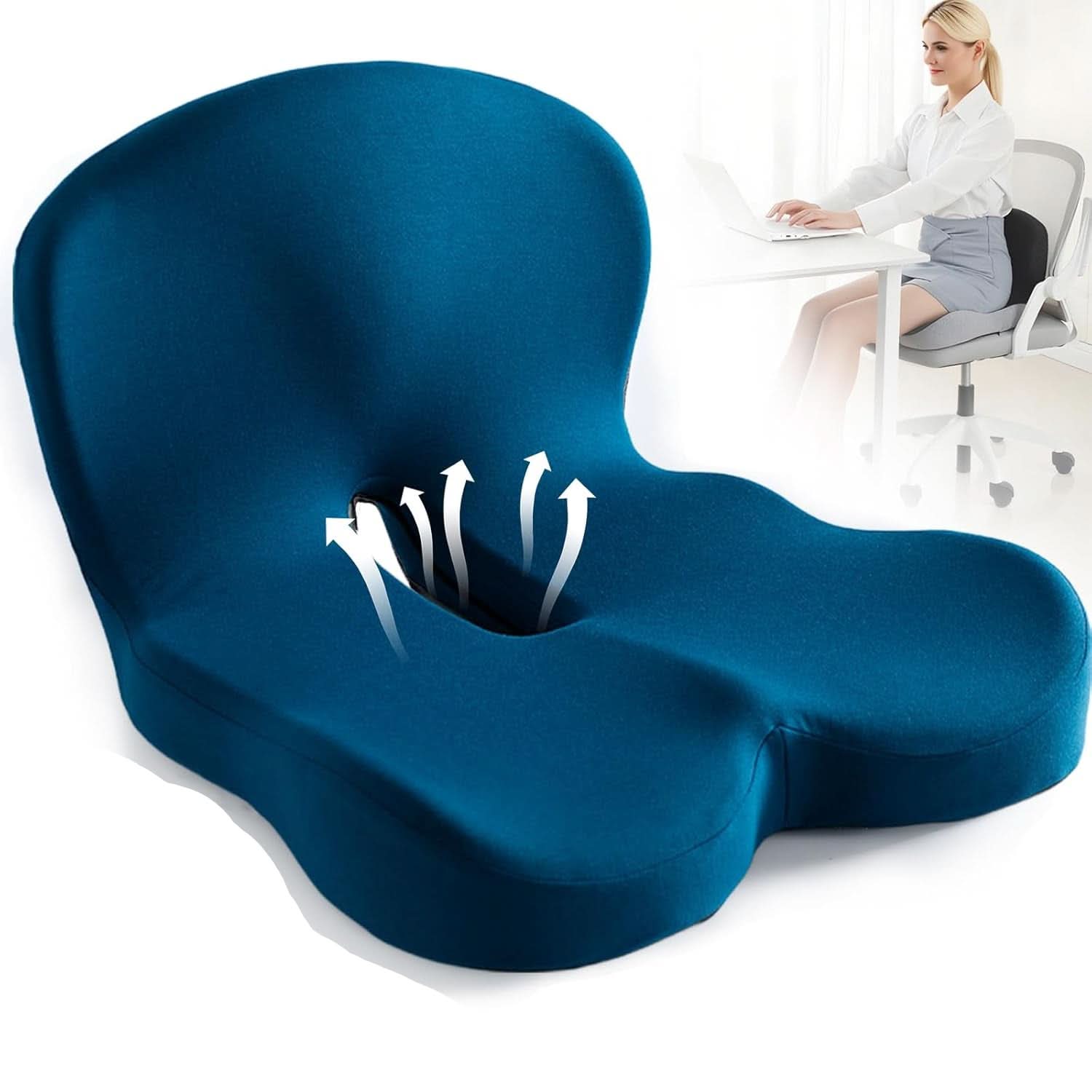 High-Quality Memory Foam Cushion for Improved Posture and Comfort