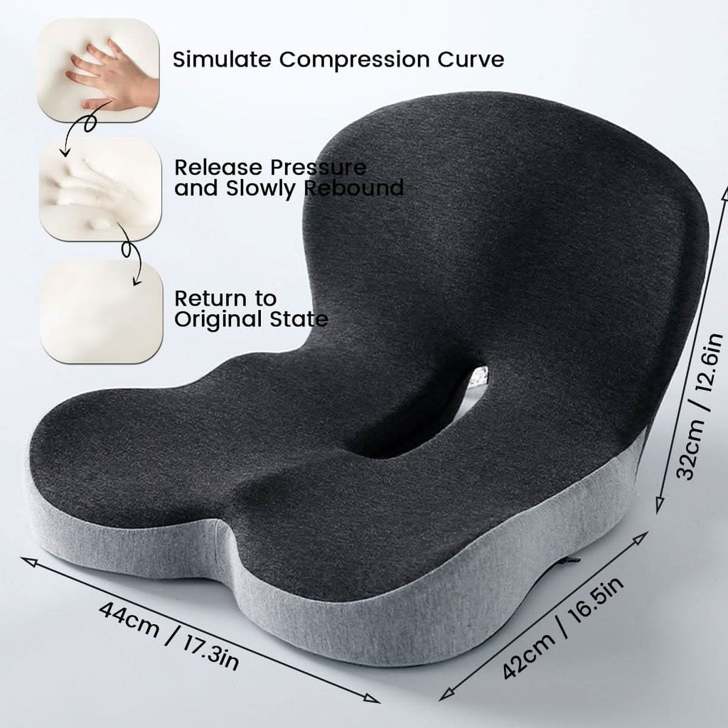 Ergonomic Lumbar Support Cushion for Office and Car Seating