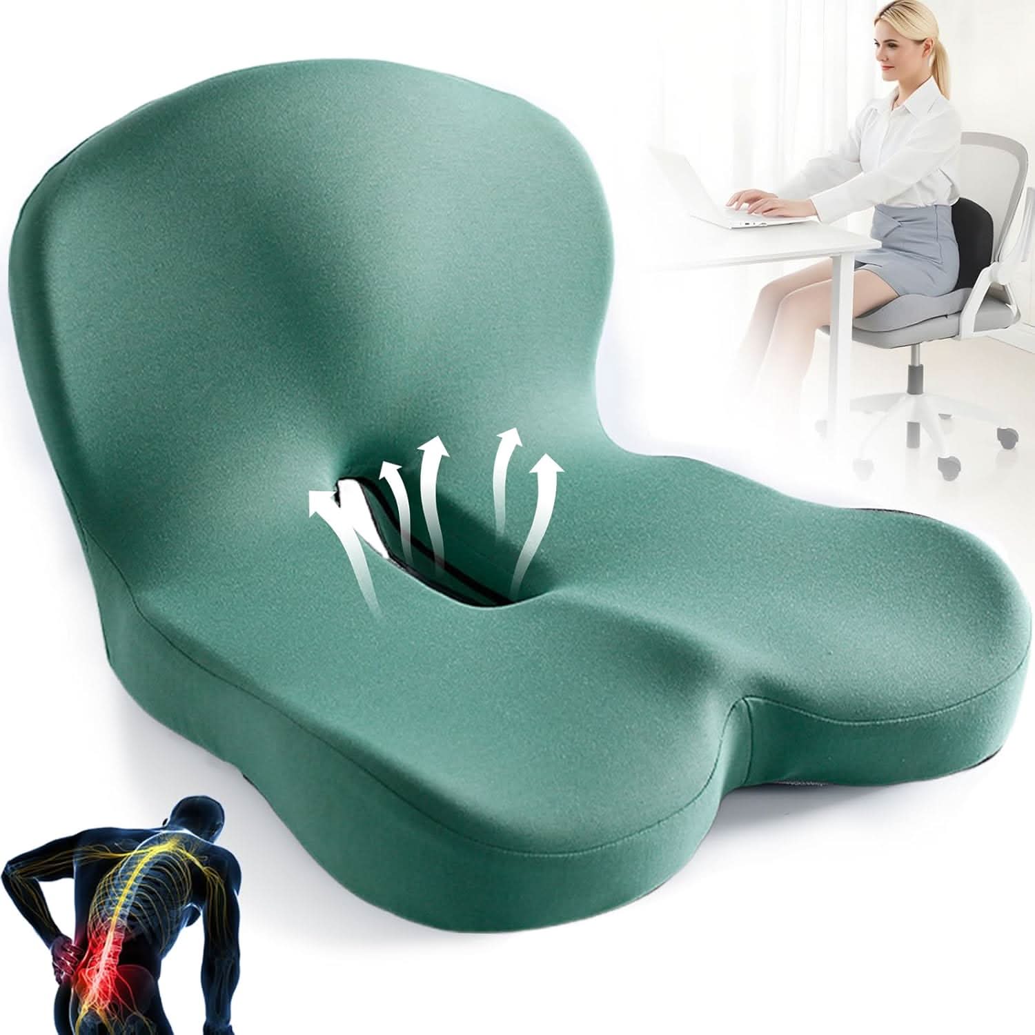 High-Quality Memory Foam Cushion for Improved Posture and Comfort