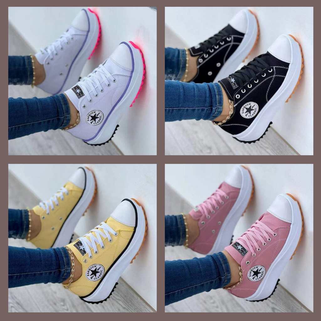 Ladies Comfortable Sneakers | Flat