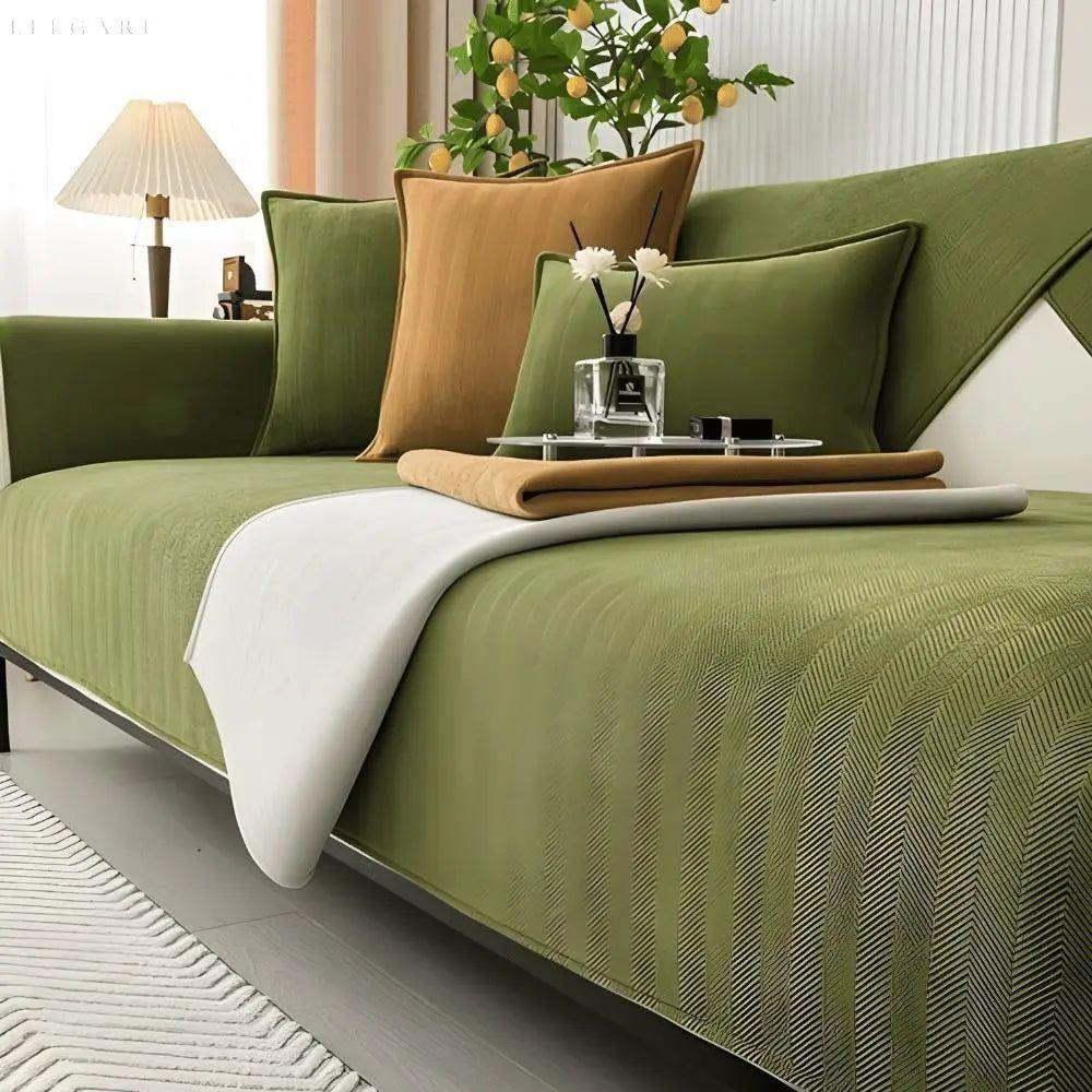 Non-Slip L-Shape Sofa Cover – Soft Couch Protector for Comfort and Style