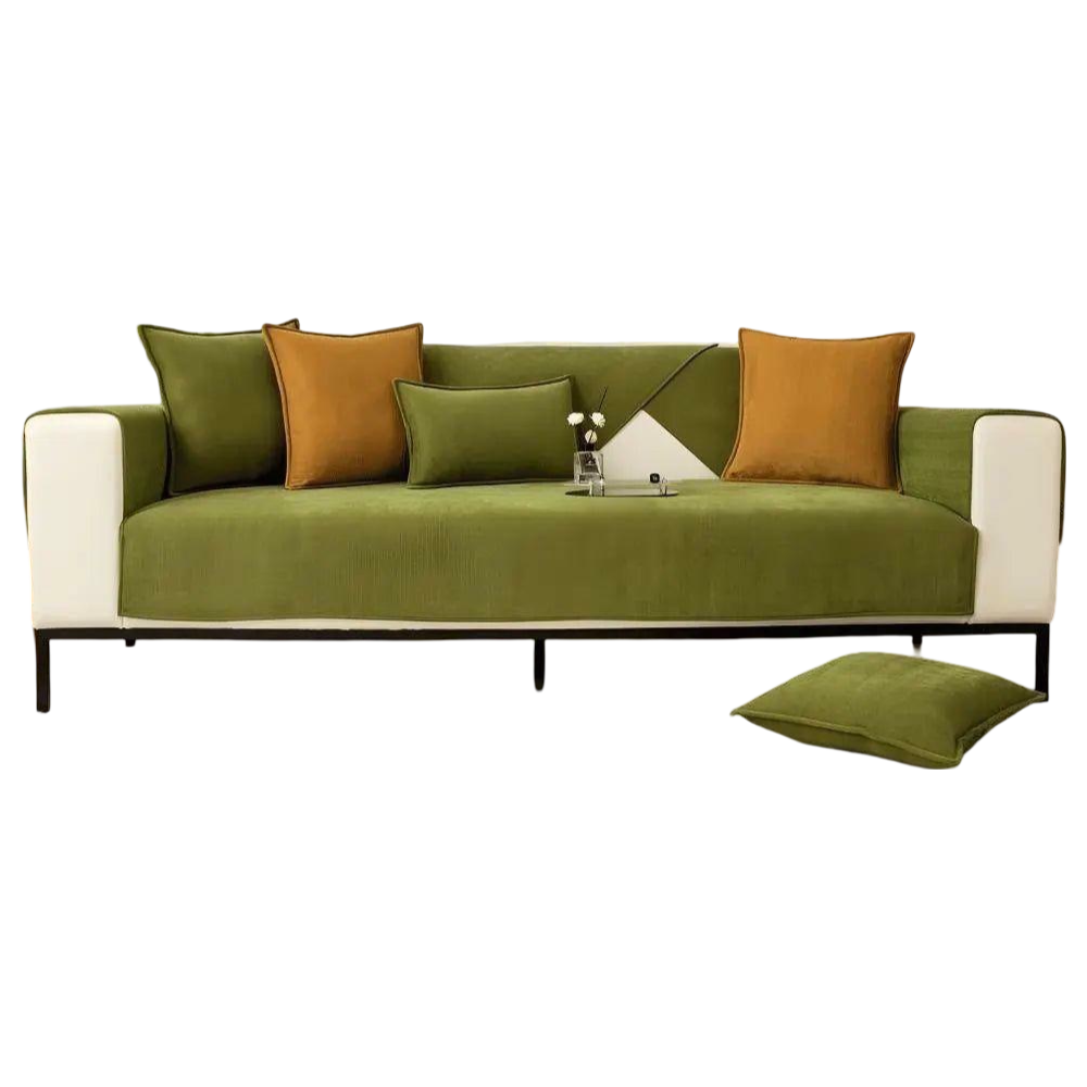 Non-Slip L-Shape Sofa Cover – Soft Couch Protector for Comfort and Style