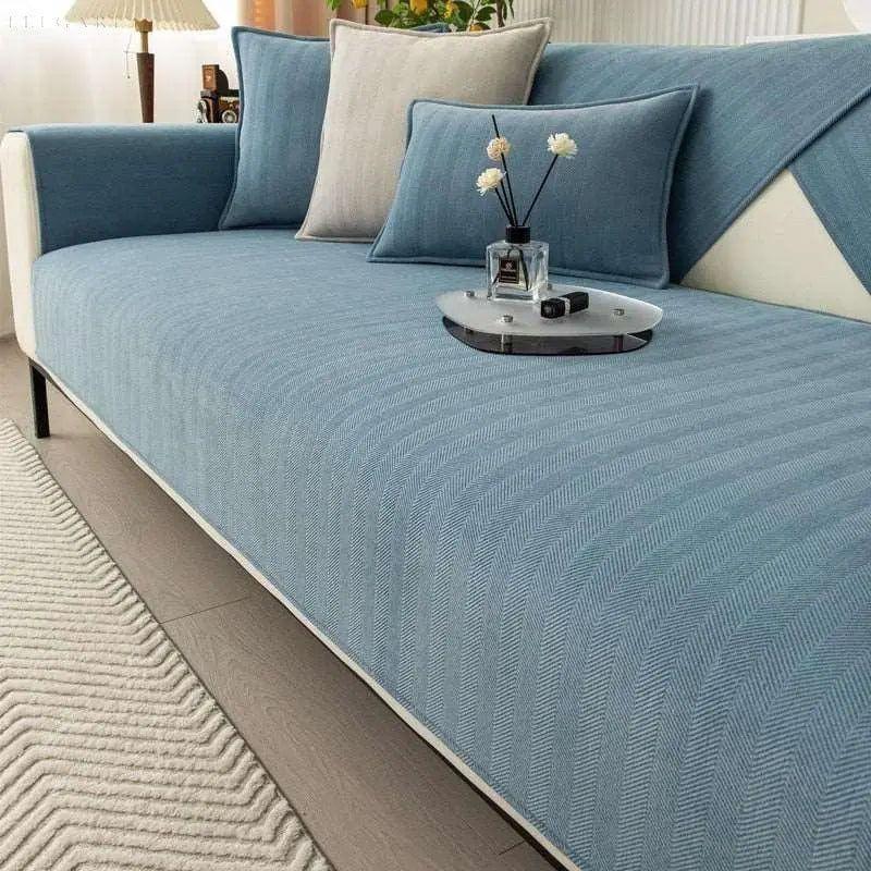 Non-Slip L-Shape Sofa Cover – Soft Couch Protector for Comfort and Style