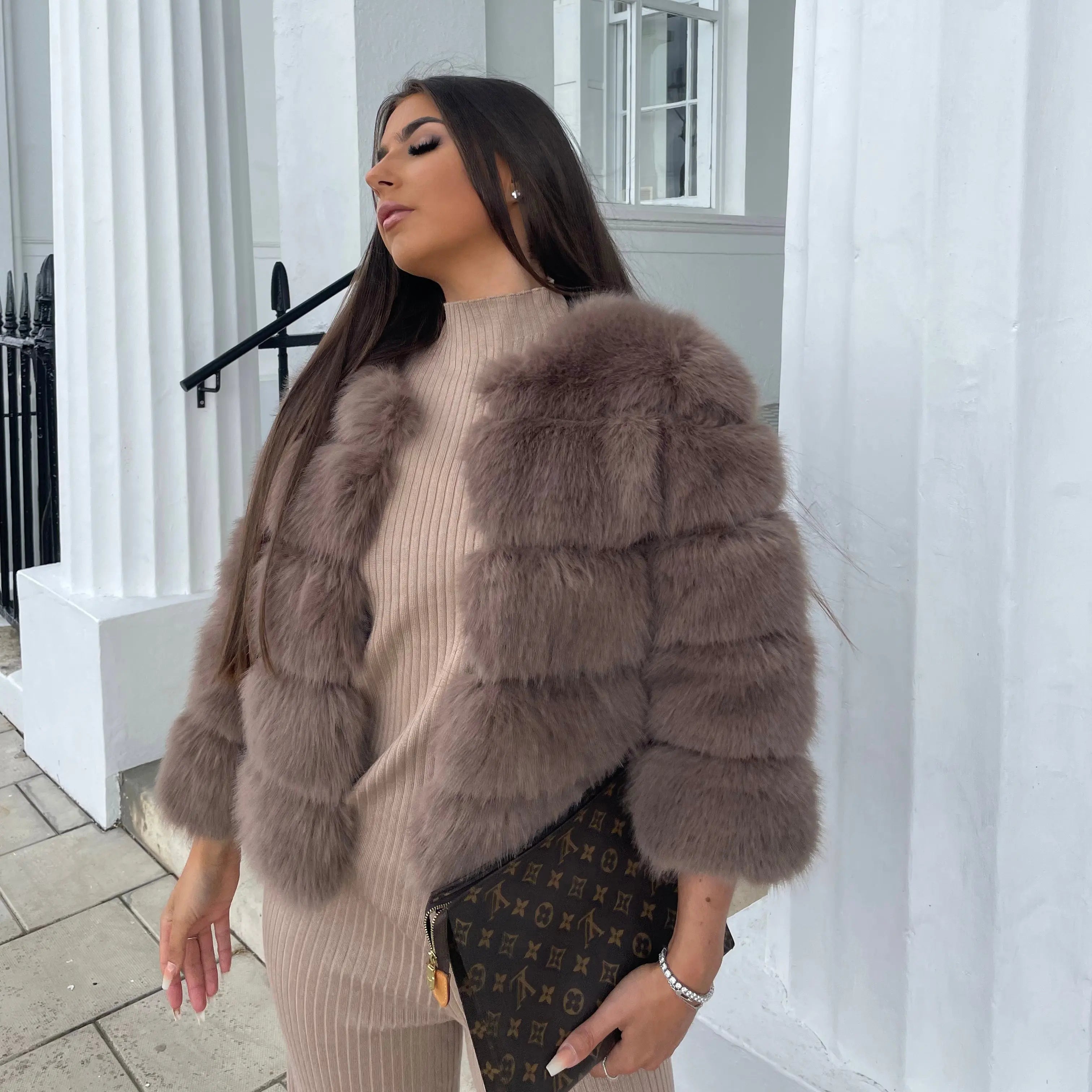 Women's Faux Fur Winter Jacket | Elegant