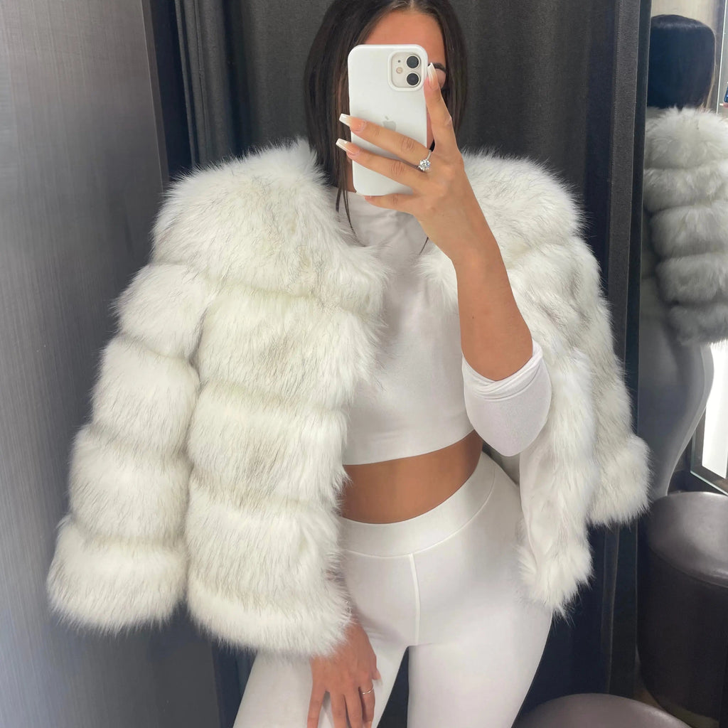 Women's Faux Fur Winter Jacket | Elegant