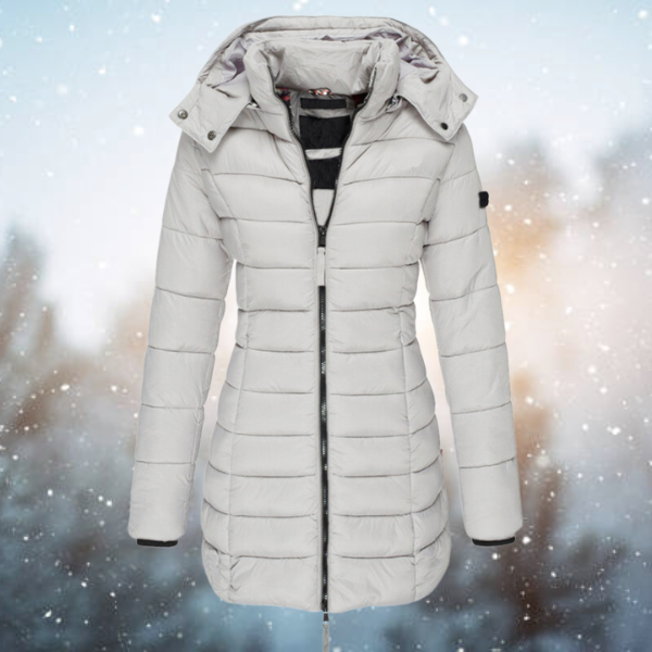 Women's Hooded Long Winter Jacket | Warm