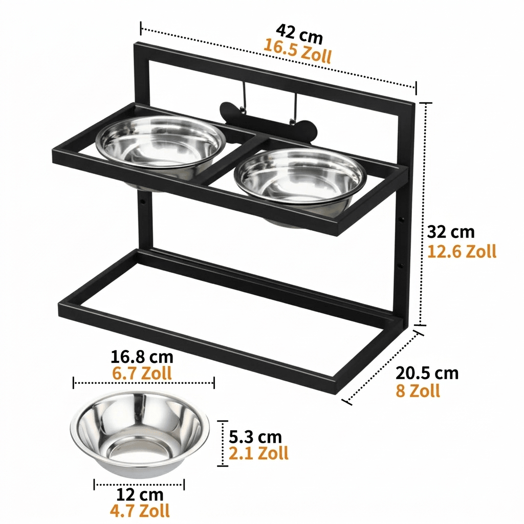 Ergonomic Feeding Station for Encouraging Healthy Posture in Large Dogs