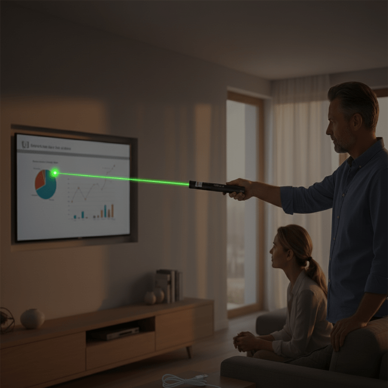 High-Performance Laser Pointer with Adjustable Focus