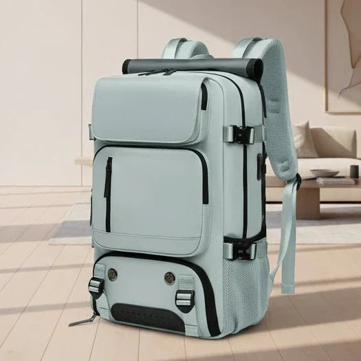 Spacious Waterproof Travel Backpack with USB Charging Port