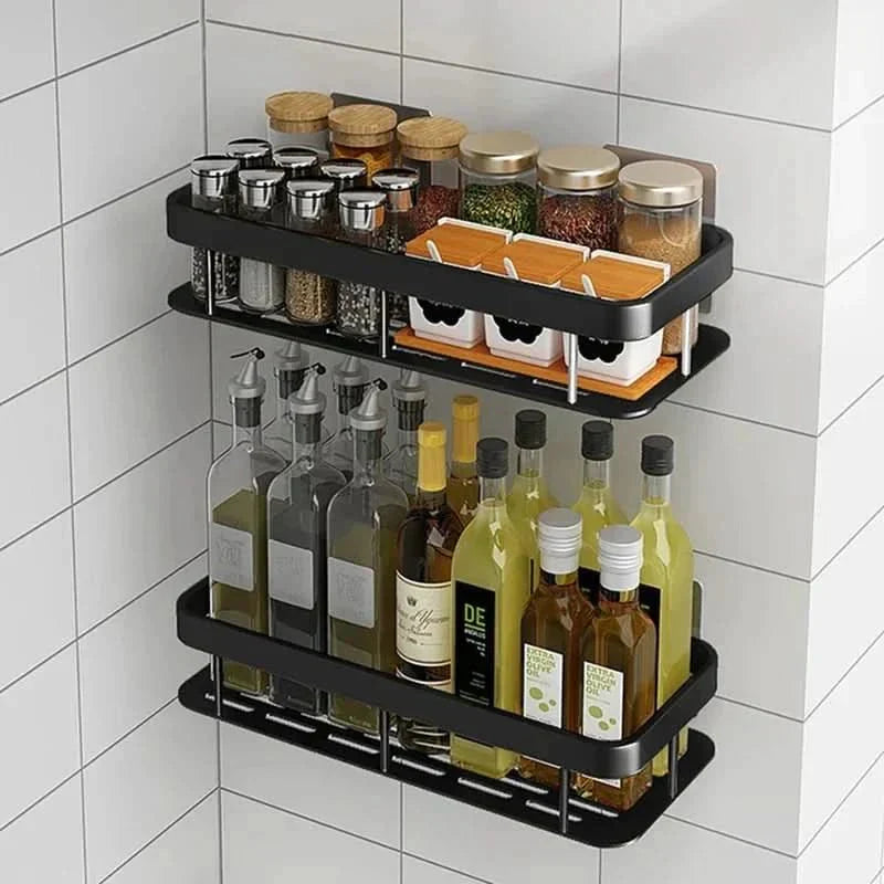 Drill-Free Adhesive Bathroom Shelf – Chic and Functional for Any Bathroom
