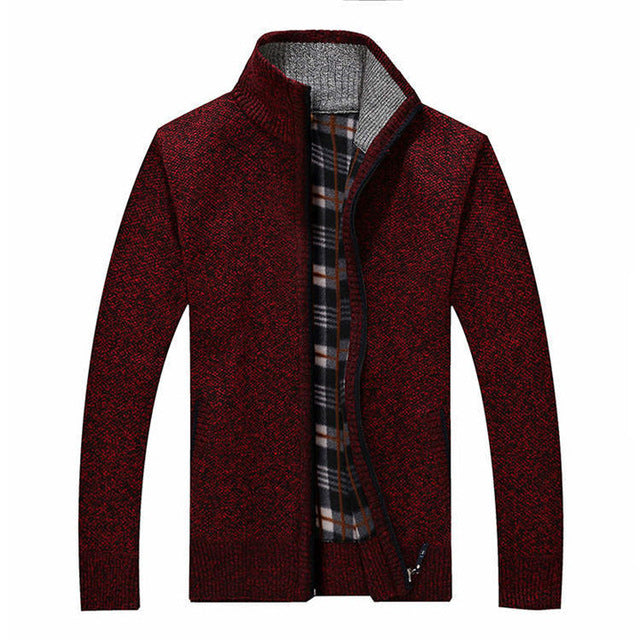 Men's Short Cardigan | Zipper