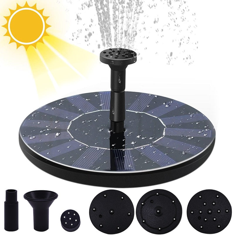 Solar-Powered Decorative Garden Fountain
