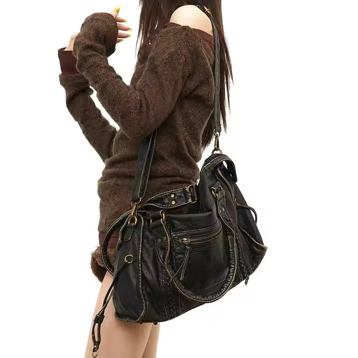 Women's Vintage Boho-Style Handbag | Large Compartment