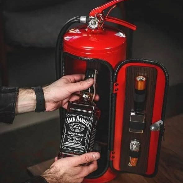 Compact Mini Bar – Concealed Drink Storage Styled as a Fire Extinguisher