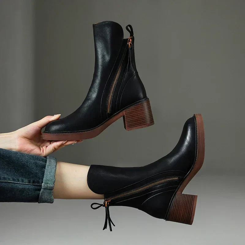Ladies High Ankle Boots | Elegant