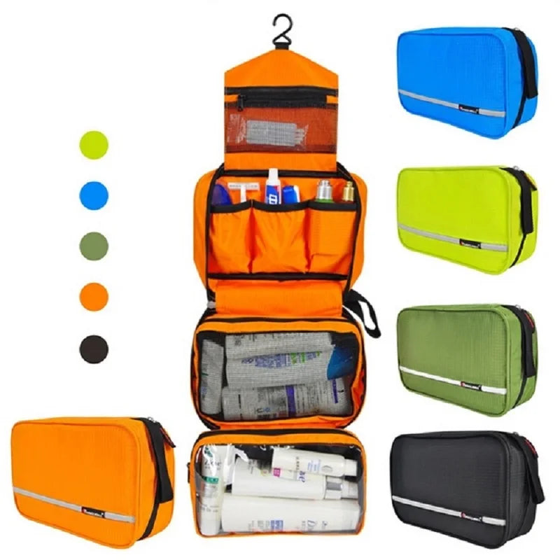 Spacious Waterproof Toiletry Bag for Travel | Unisex Cosmetic Organizer | Durable and Functional Design