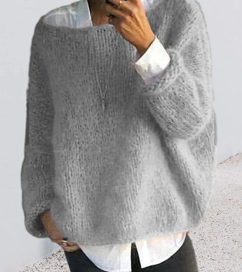 Women's Oversized Knit Sweater | Long