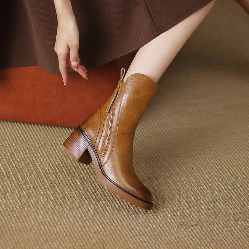 Ladies High Ankle Boots | Elegant