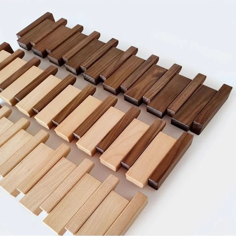 Handcrafted Piano-Style Wall Coat Rack