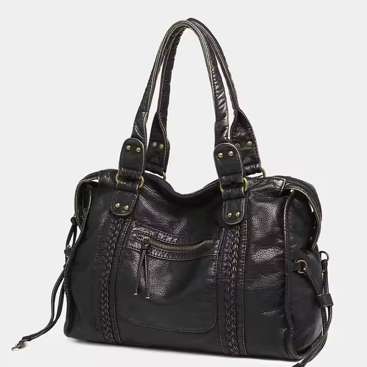Women's Vintage Boho-Style Handbag | Large Compartment