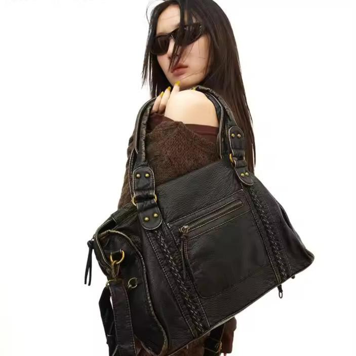 Women's Vintage Boho-Style Handbag | Large Compartment