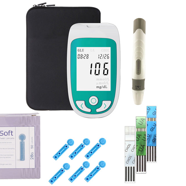Health Monitor for Cholesterol, Glucose, and Uric Acid Levels