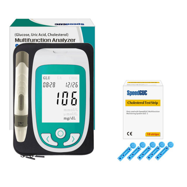 Health Monitor for Cholesterol, Glucose, and Uric Acid Levels