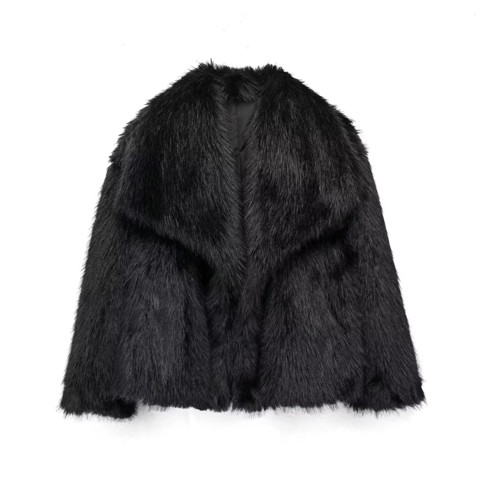 Women's Short Winter Jacket | Faux Fur