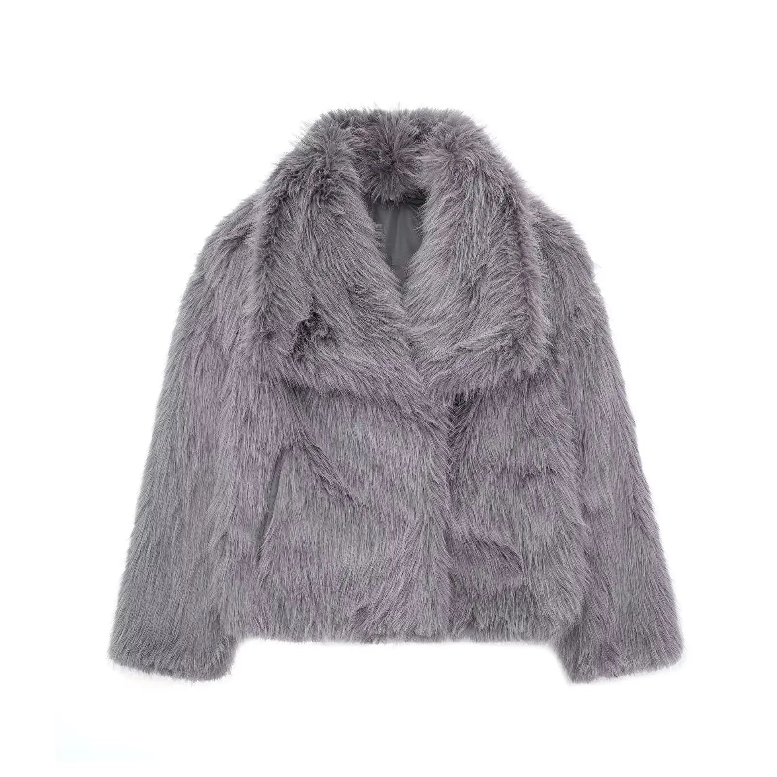 Women's Short Winter Jacket | Faux Fur