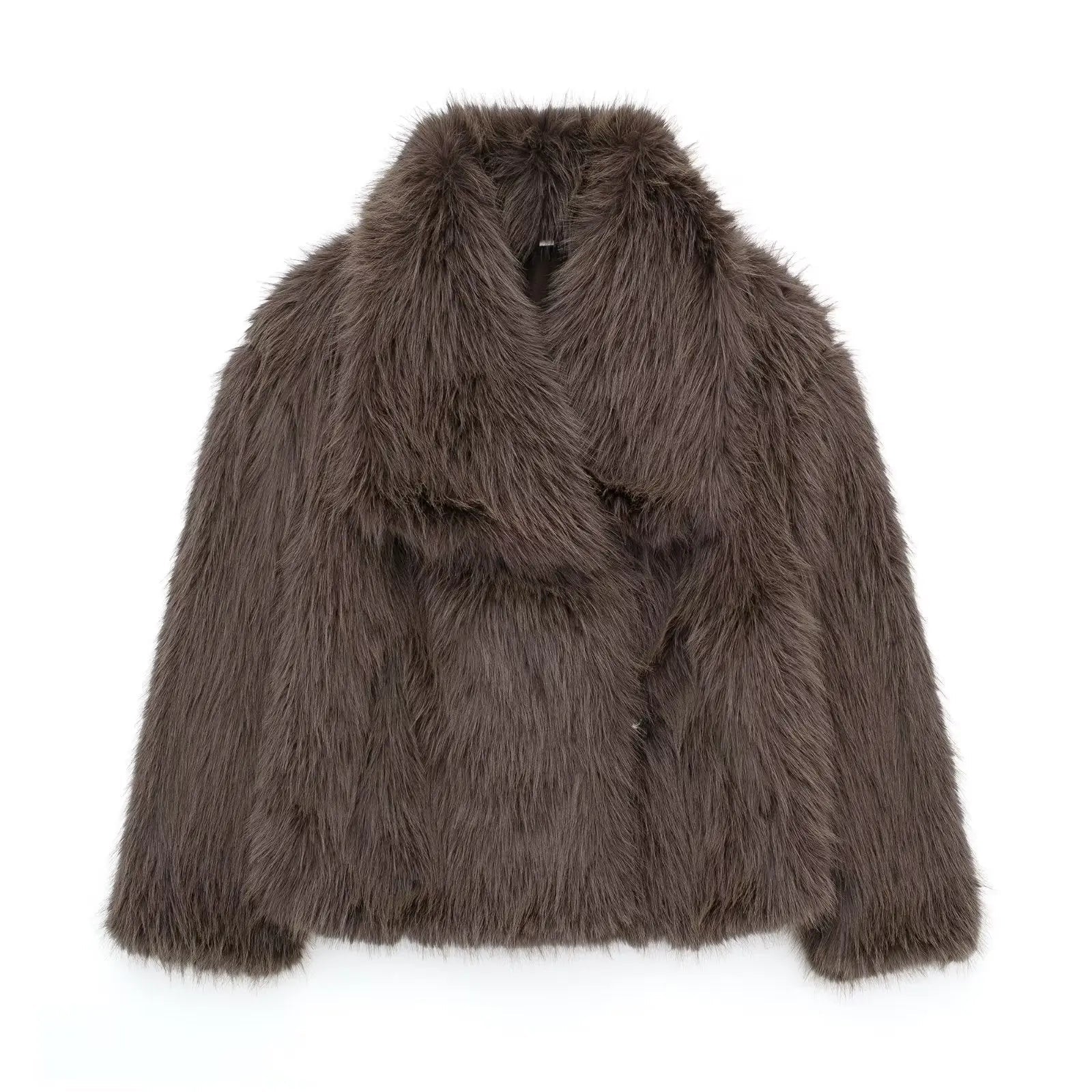Women's Short Winter Jacket | Faux Fur