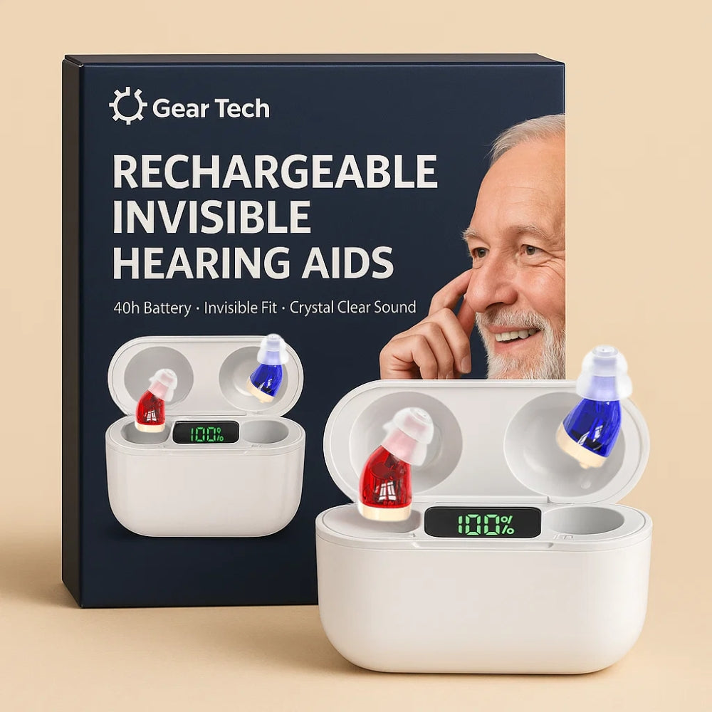 Rechargeable In-Ear Hearing Aids with Crystal Clear Sound