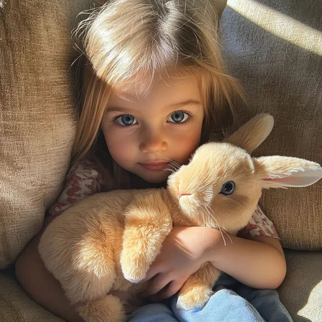Realistic Hopping Plush Bunny Toy for Kids