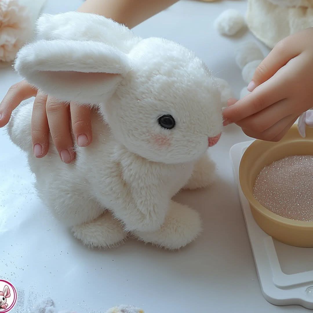 Realistic Hopping Plush Bunny Toy for Kids