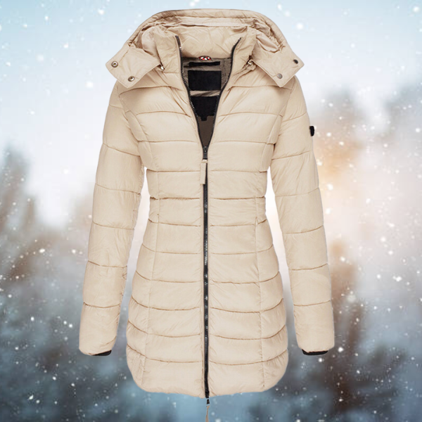 Women's Hooded Long Winter Jacket | Warm