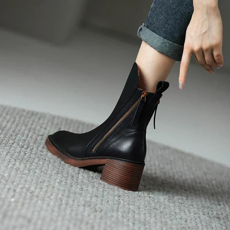 Ladies High Ankle Boots | Elegant