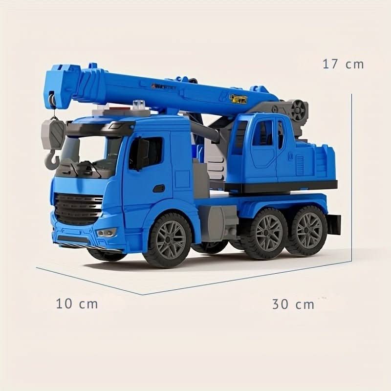 Light & Sound Crane Truck Toy for Imaginative Construction Play