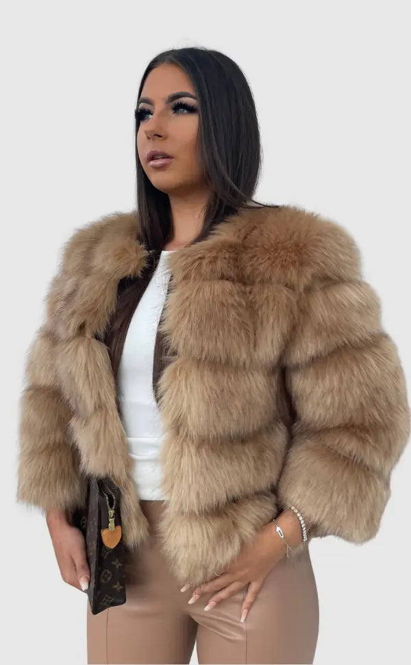Women's Faux Fur Winter Jacket | Elegant