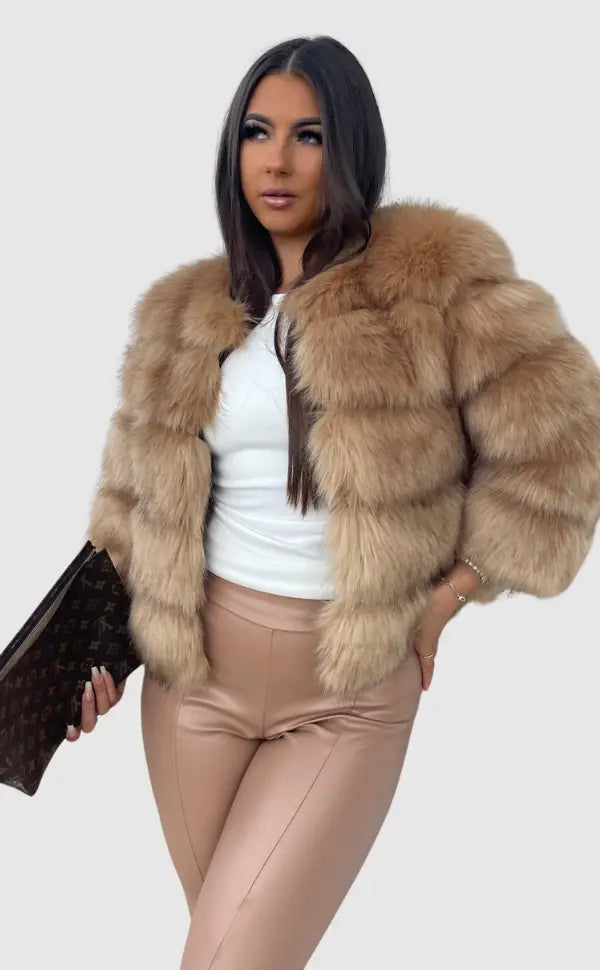 Women's Faux Fur Winter Jacket | Elegant