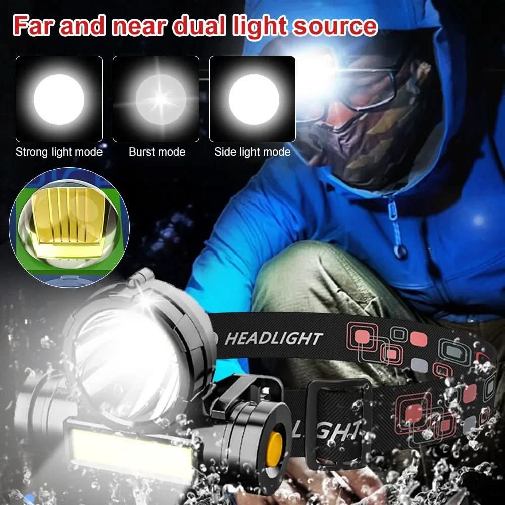 Multi-Functional Headlamp for Camping and Hiking – Wearable Outdoor Flashlight