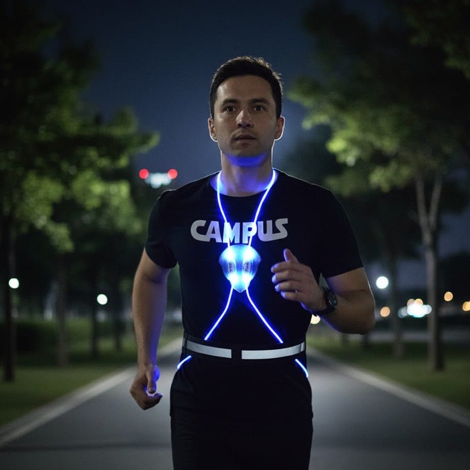 Reflective LED Safety Vest for Running, Cycling, and Walking